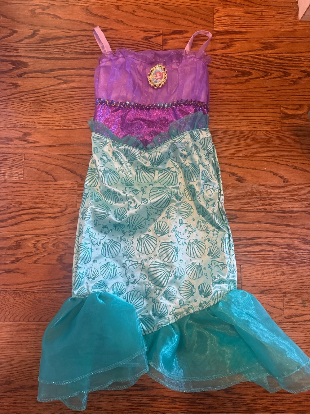 Girls Purple & Teal Mermaid Costume Dress